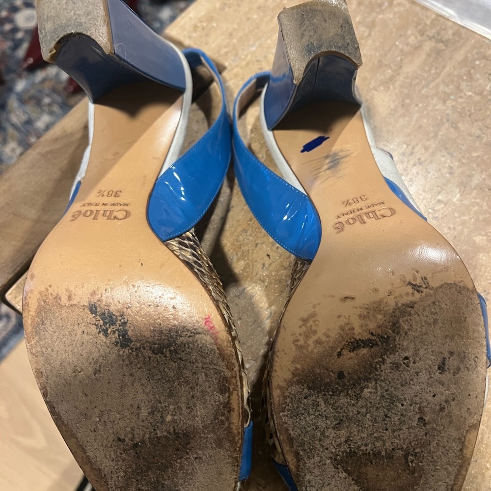 Chloe Snake Patchwork Sandal - image 4